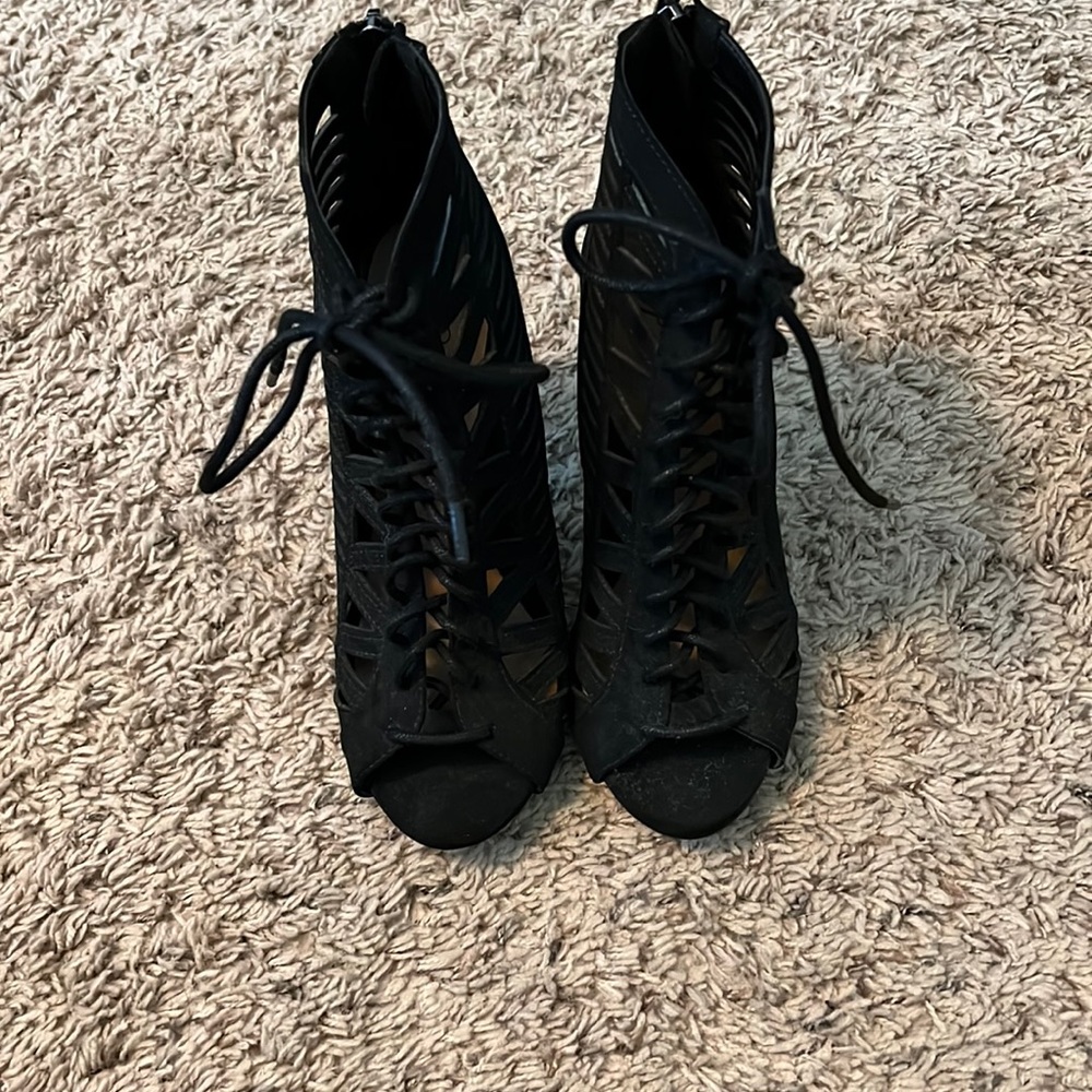 Black high heels